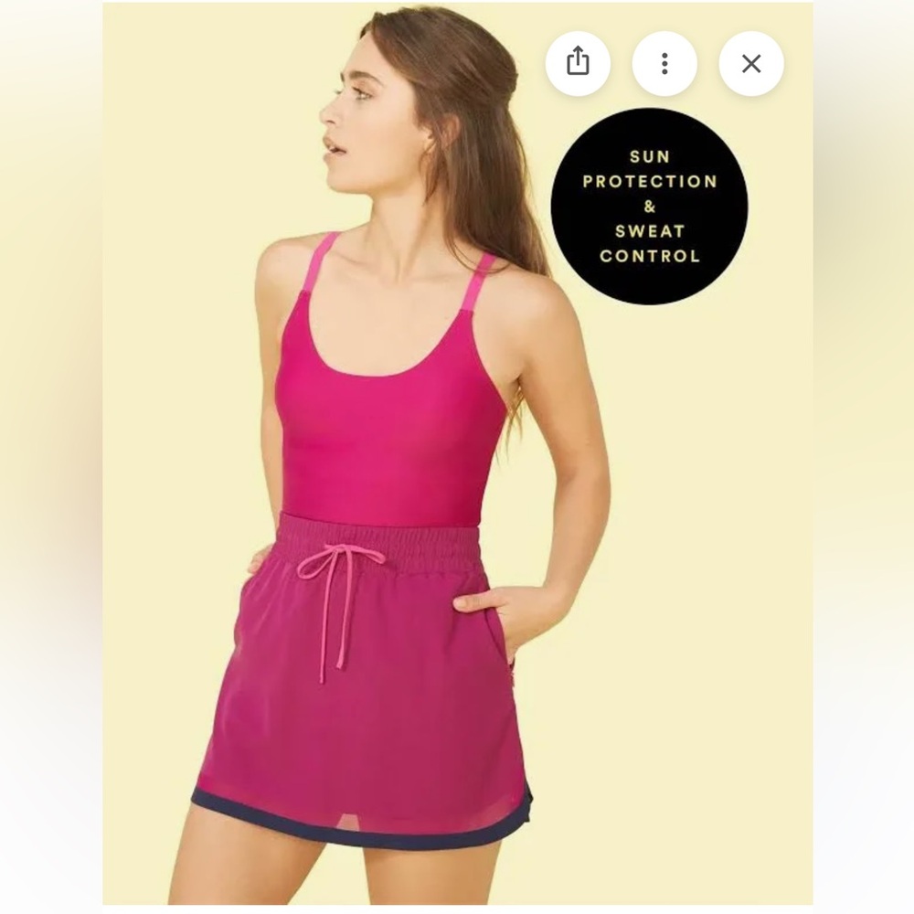 summersalt Magenta/Pink Swim Coverup Skirt
